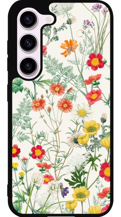 Samsung Galaxy S23 Case Hülle - Silikon schwarz Flora Botanical Wildlife