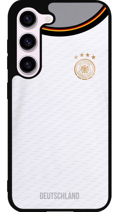 Coque Samsung Galaxy S23 - Silicone rigide noir Maillot de football Allemagne 2022 personnalisable