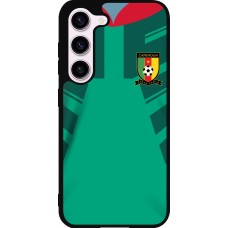 Samsung Galaxy S23 Case Hülle - Silikon schwarz Kamerun 2022 personalisierbares Fussballtrikot