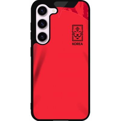 Samsung Galaxy S23 Case Hülle - Silikon schwarz Südkorea 2022 personalisierbares Fussballtrikot