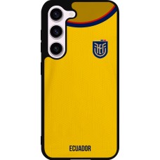 Coque Samsung Galaxy S23 - Silicone rigide noir Maillot de football Equateur 2022