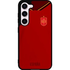 Coque Samsung Galaxy S23 - Silicone rigide noir Maillot de football Espagne 2022 personnalisable