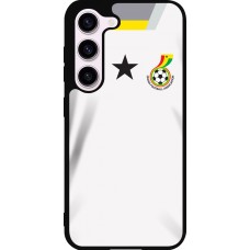 Coque Samsung Galaxy S23 - Silicone rigide noir Maillot de football Ghana 2022 personnalisable