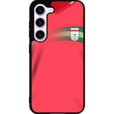 Coque Samsung Galaxy S23 - Silicone rigide noir Maillot de football Iran 2022 personnalisable