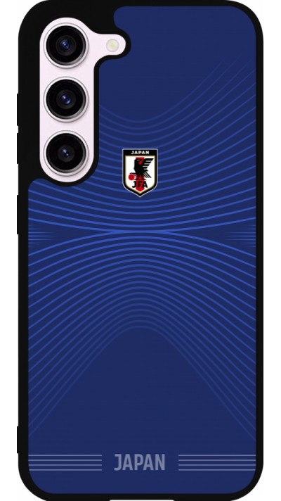 Coque Samsung Galaxy S23 - Silicone rigide noir Maillot de football Japon 2026 personnalisable