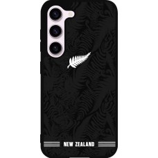 Coque Samsung Galaxy S23 - Silicone rigide noir Maillot de football Nouvelle-Zélande 2026 personnalisable