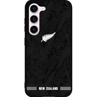 Coque Samsung Galaxy S23 - Silicone rigide noir Maillot de football Nouvelle-Zélande 2026 personnalisable
