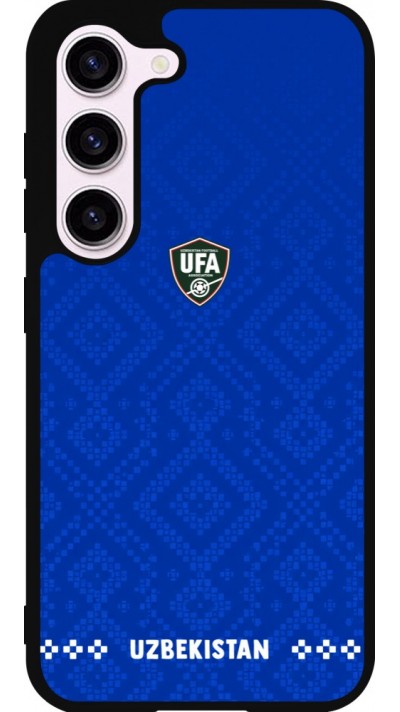 Samsung Galaxy S23 Case Hülle - Silikon schwarz Usbekistan 2026 personalisierbares Fussballtrikot