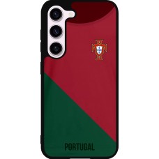 Coque Samsung Galaxy S23 - Silicone rigide noir Maillot de football Portugal 2022