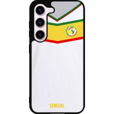 Coque Samsung Galaxy S23 - Silicone rigide noir Maillot de football Senegal 2022 personnalisable