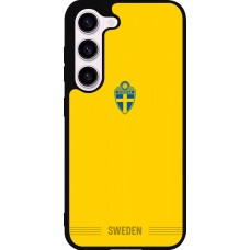 Samsung Galaxy S23 Case Hülle - Silikon schwarz Schweden 2026 personalisierbares Fussballtrikot