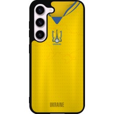 Coque Samsung Galaxy S23 - Silicone rigide noir Maillot de football Ukraine