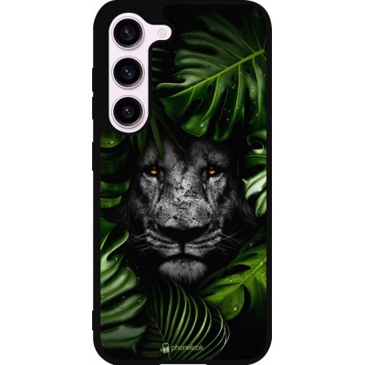 Samsung Galaxy S23 Case Hülle - Silikon schwarz Forest Lion