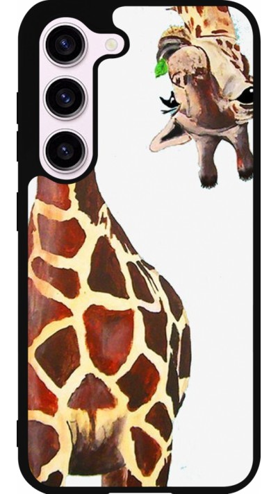 Samsung Galaxy S23 Case Hülle - Silikon schwarz Giraffe Fit
