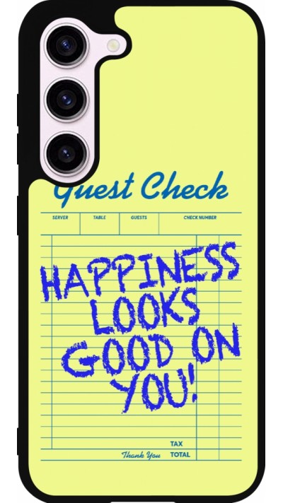 Coque Samsung Galaxy S23 - Silicone rigide noir Guest check 2026