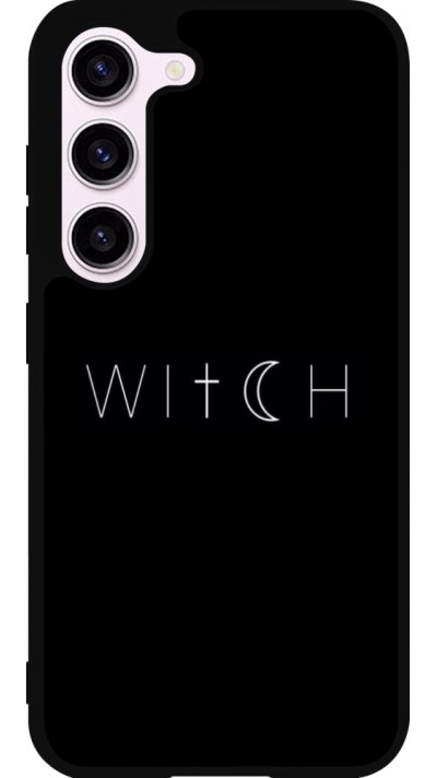 Samsung Galaxy S23 Case Hülle - Silikon schwarz Halloween 22 witch word