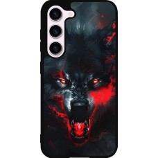 Samsung Galaxy S23 Case Hülle - Silikon schwarz Halloween 2024 mad werewolf