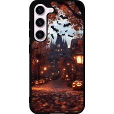Coque Samsung Galaxy S23 - Silicone rigide noir Halloween 2025 Haunted house