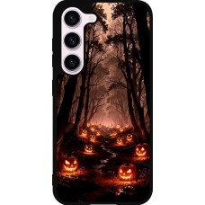 Coque Samsung Galaxy S23 - Silicone rigide noir Halloween 2025 Road of Terrifying Pumpkins