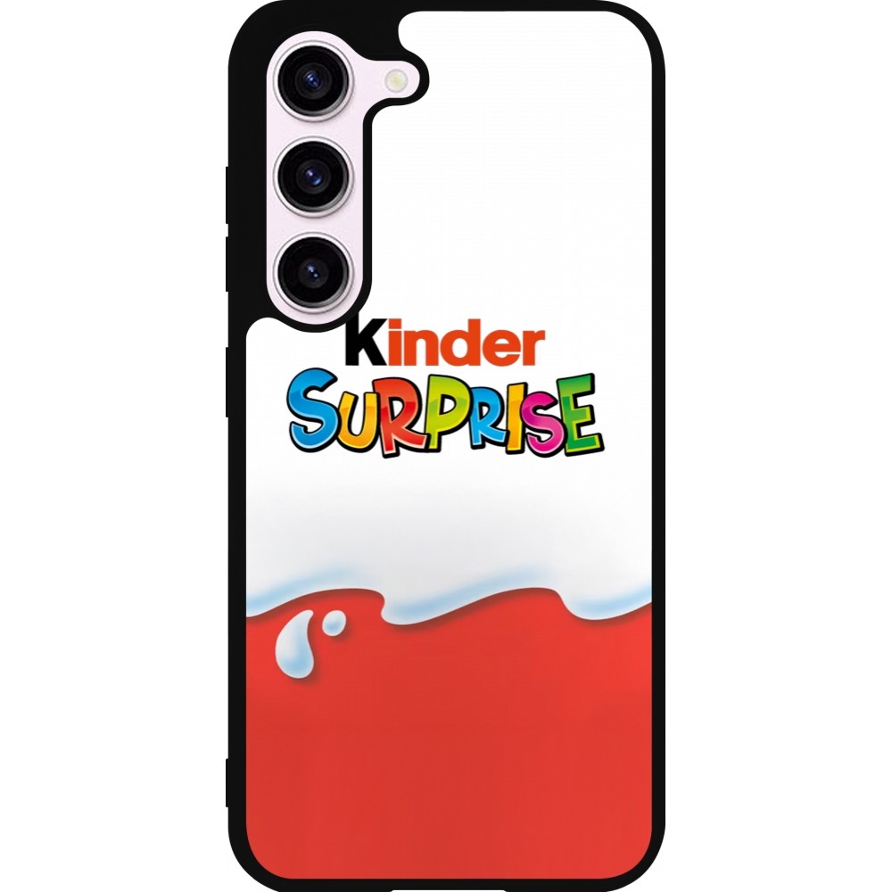 Coque Samsung Galaxy S23 - Silicone rigide noir Kinder Surprise