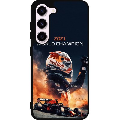 Coque Samsung Galaxy S23 - Silicone rigide noir Max Verstappen 2021 World Champion