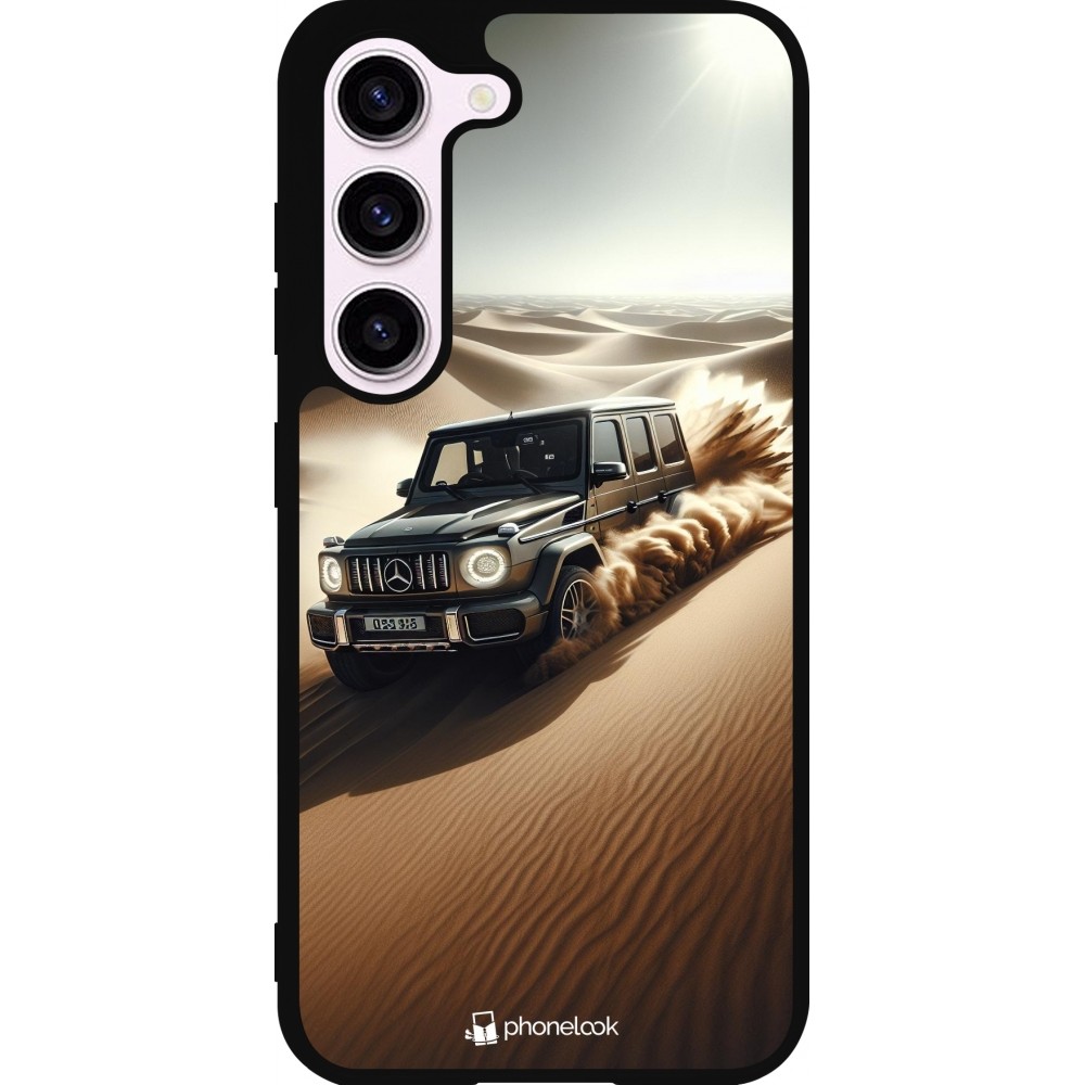 Coque Samsung Galaxy S23 - Silicone rigide noir Mercedes G Drift Desert