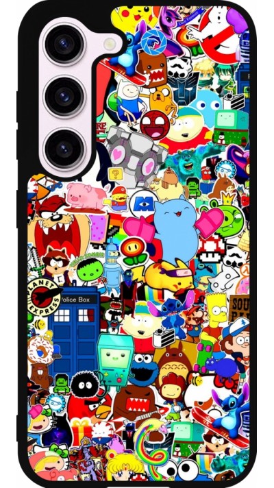 Coque Samsung Galaxy S23 - Silicone rigide noir Mixed cartoons