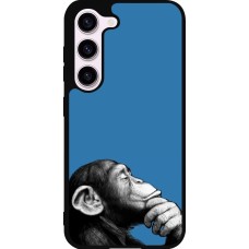 Coque Samsung Galaxy S23 - Silicone rigide noir Monkey Pop Art