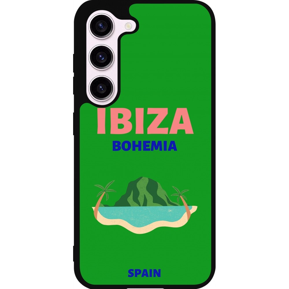 Samsung Galaxy S23 Case Hülle - Silikon schwarz Pop Summer Destination Ibiza