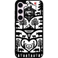 Coque Samsung Galaxy S23 - Silicone rigide noir Poya Suisse 2