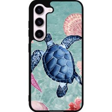 Samsung Galaxy S23 Case Hülle - Silikon schwarz Preppy Turtle