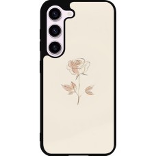 Samsung Galaxy S23 Case Hülle - Silikon schwarz Rosa Sand Minimalistisch