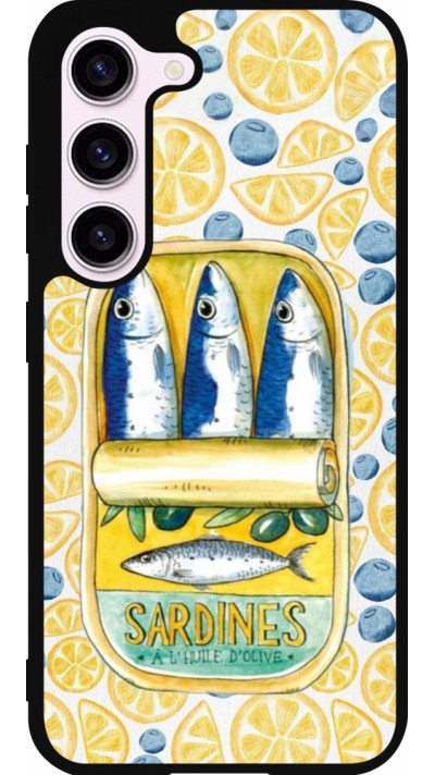 Coque Samsung Galaxy S23 - Silicone rigide noir Sardines in oil 2026