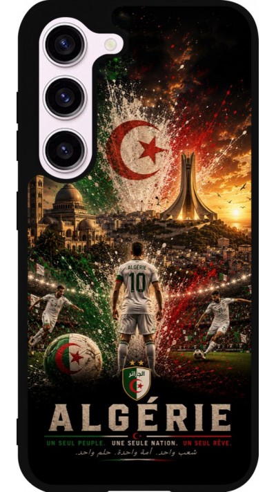 Samsung Galaxy S23 Case Hülle - Silikon schwarz Fussball Algerien splash 2026