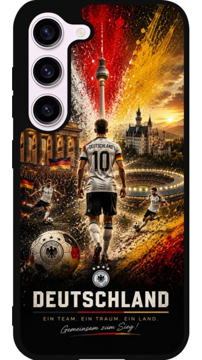 Samsung Galaxy S23 Case Hülle - Silikon schwarz Fussball Deutschland splash 2026
