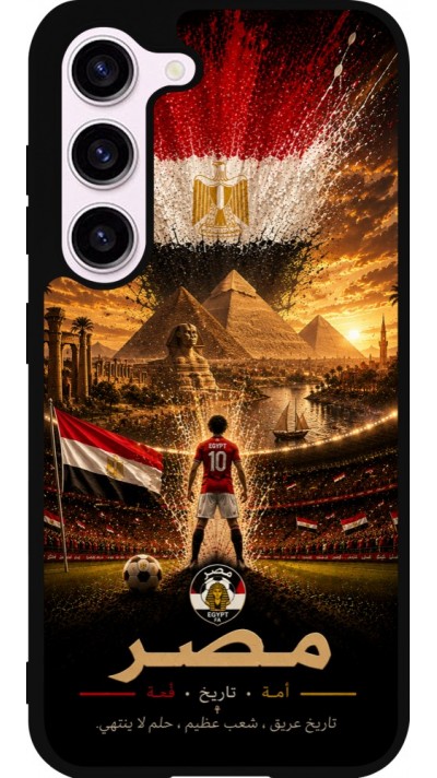 Samsung Galaxy S23 Case Hülle - Silikon schwarz Fussball Ägypten splash 2026