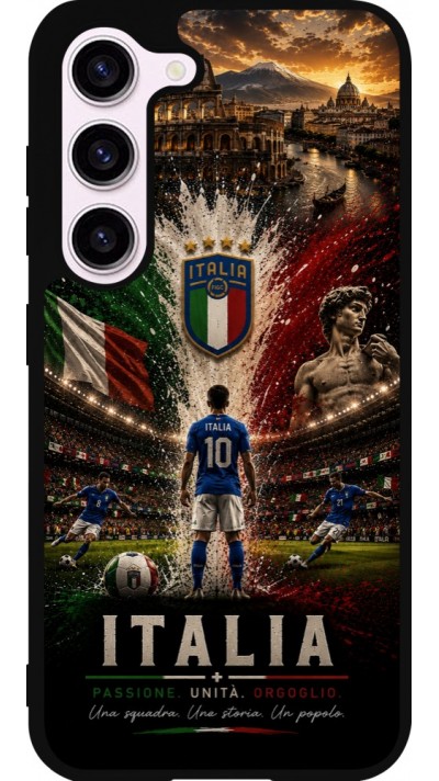 Samsung Galaxy S23 Case Hülle - Silikon schwarz Fussball Italien splash 2026