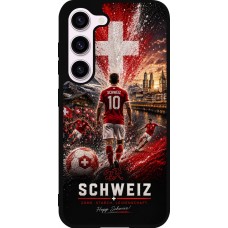 Samsung Galaxy S23 Case Hülle - Silikon schwarz Fussball Schweiz splash 2026
