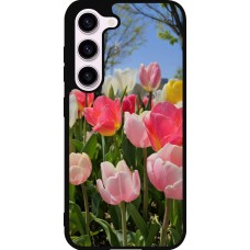 Samsung Galaxy S23 Case Hülle - Silikon schwarz Tulips Spring 2026