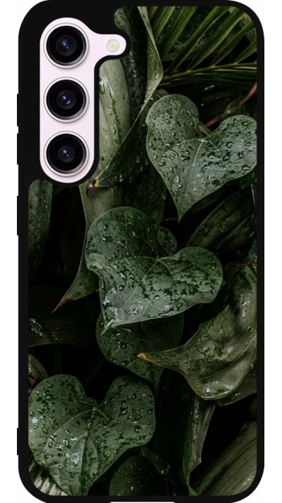 Coque Samsung Galaxy S23 - Silicone rigide noir Spring 23 fresh plants
