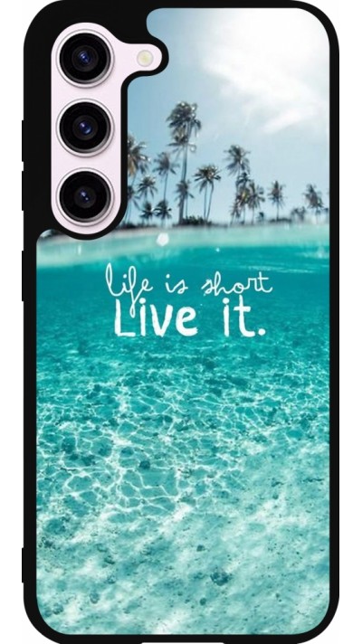 Coque Samsung Galaxy S23 - Silicone rigide noir Summer 18 24