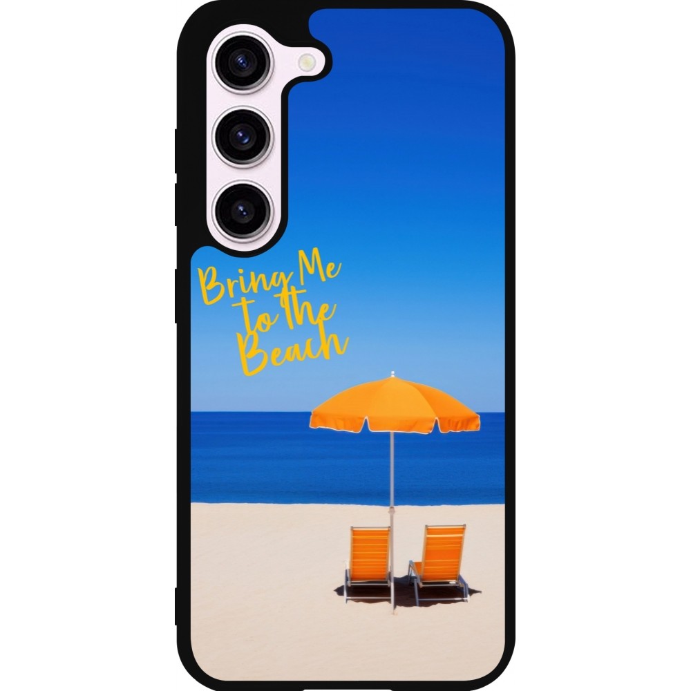 Samsung Galaxy S23 Case Hülle - Silikon schwarz Summer 2025 Bring me to the beach