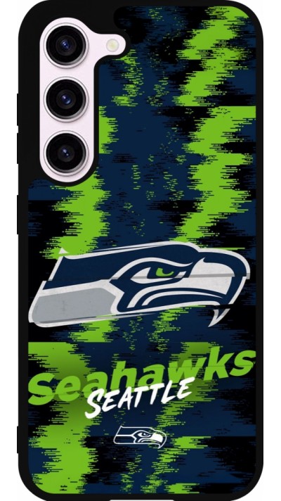 Coque Samsung Galaxy S23 - Silicone rigide noir Super Bowl 26 Seattle 2