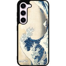 Coque Samsung Galaxy S23 - Silicone rigide noir Tableau art - La Grande Vague de Kanagawa - Hokusai