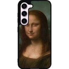 Coque Samsung Galaxy S23 - Silicone rigide noir Tableau art - La Joconde - Léonard de Vinci