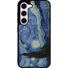 Coque Samsung Galaxy S23 - Silicone rigide noir Tableau art - La Nuit étoilée - Van Gogh