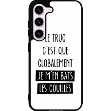 Coque Samsung Galaxy S23 - Silicone rigide noir Le truc globalement bats les couilles