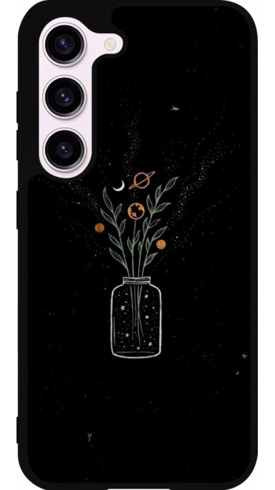 Coque Samsung Galaxy S23 - Silicone rigide noir Vase black
