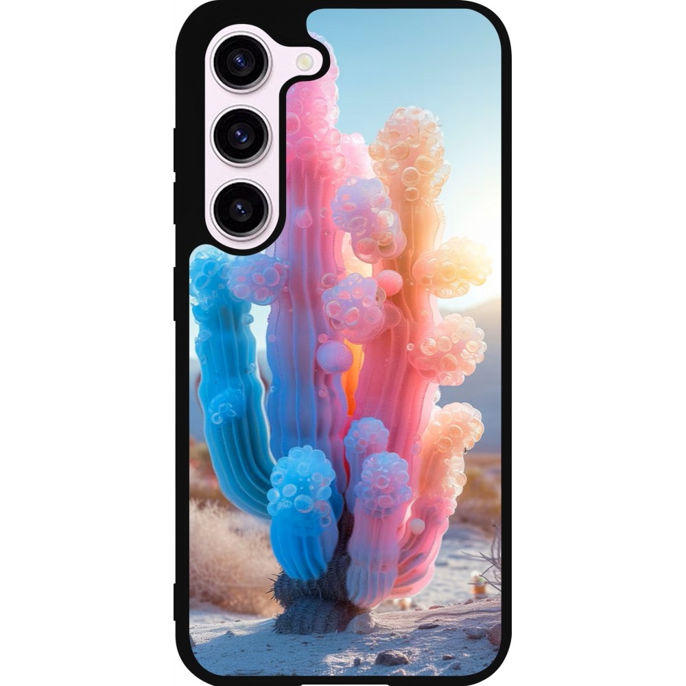 Samsung Galaxy S23 Case Hülle - Silikon schwarz Artificial vegetation 2025