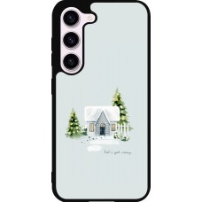 Samsung Galaxy S23 Case Hülle - Silikon schwarz Winter 25 Cosy House